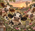 Three Funny Cows Tumbler Wrap Sublimation Design – Digital Download PNG