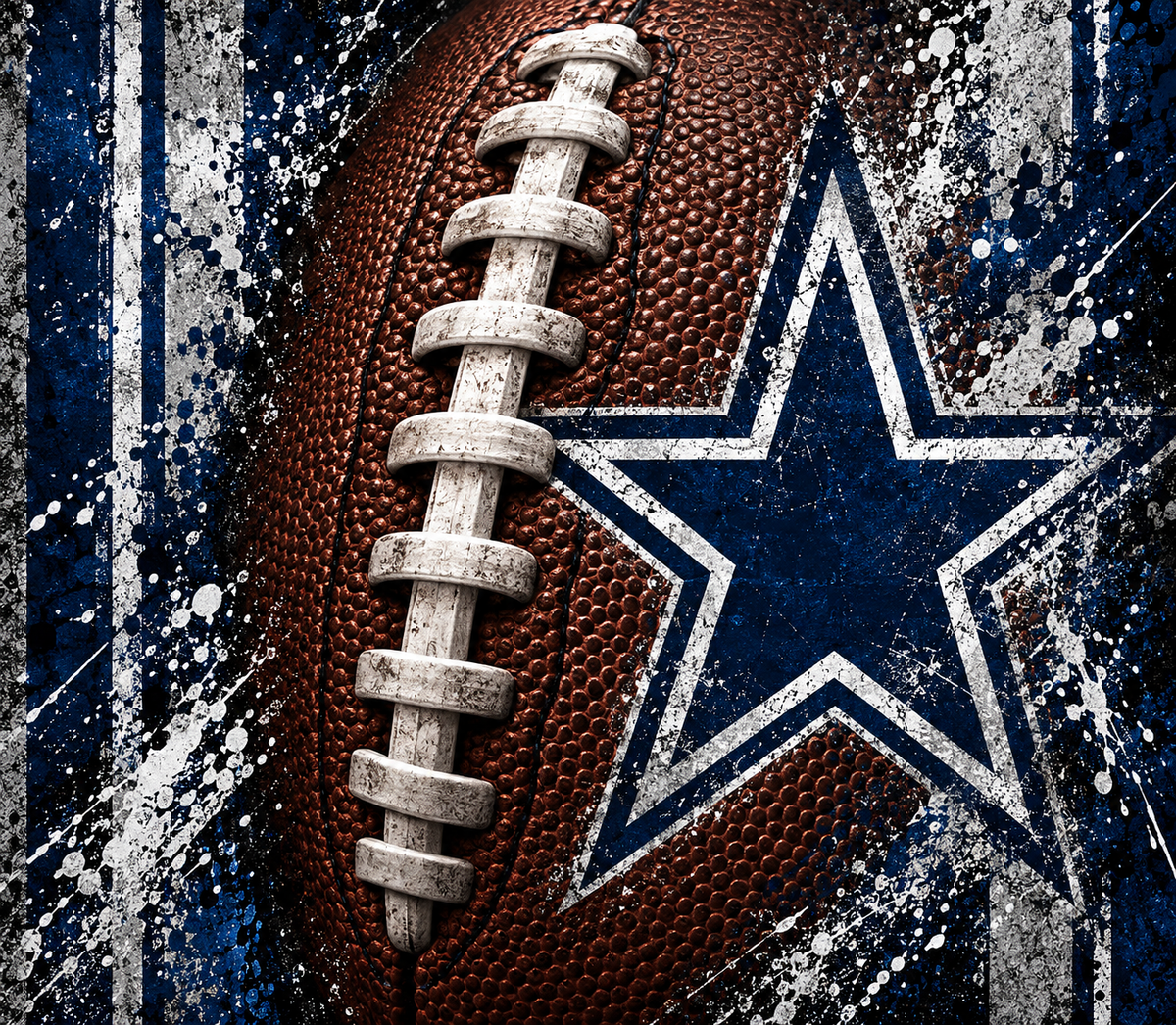 Dallas Cowboys Football Tumbler Wrap Sublimation Design – Digital Download PNG