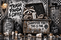 Trash Panda Funny Tumbler Wrap Sublimation Design – Digital Download PNG