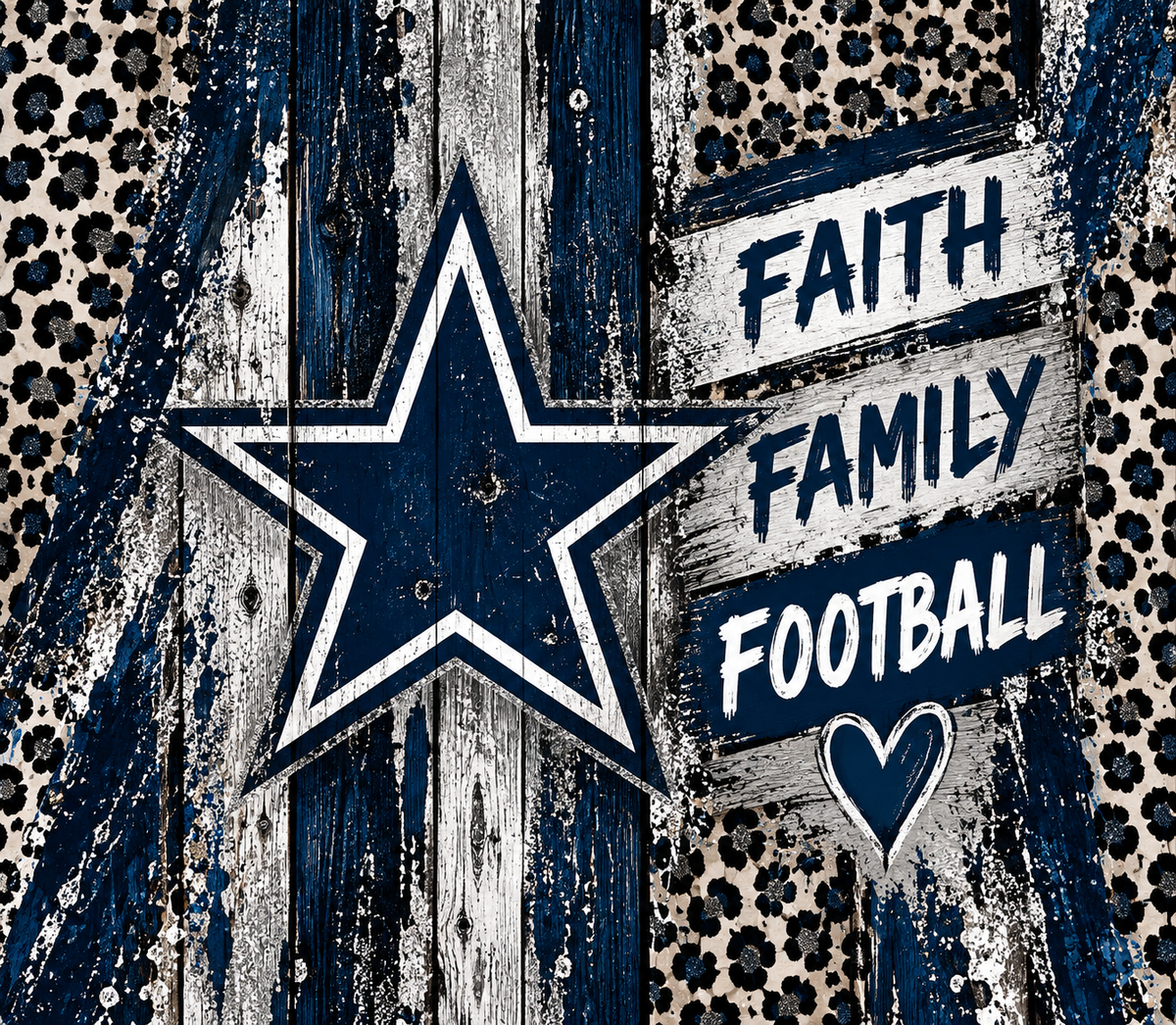 Faith Family Football Tumbler Wrap Sublimation Design – Digital Download PNG