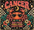 Cancer Deep Fierce Always Zodiac Tumbler Wrap Sublimation Design – Digital Download PNG