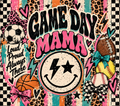 Game Day Mama Football Tumbler Wrap Sublimation Design – Digital Download PNG
