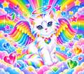 Lisa Frank Kitten with Wings Tumbler Wrap – Digital Download PNG