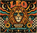 Leo Zodiac Tumbler Wrap Sublimation Design – Digital Download PNG