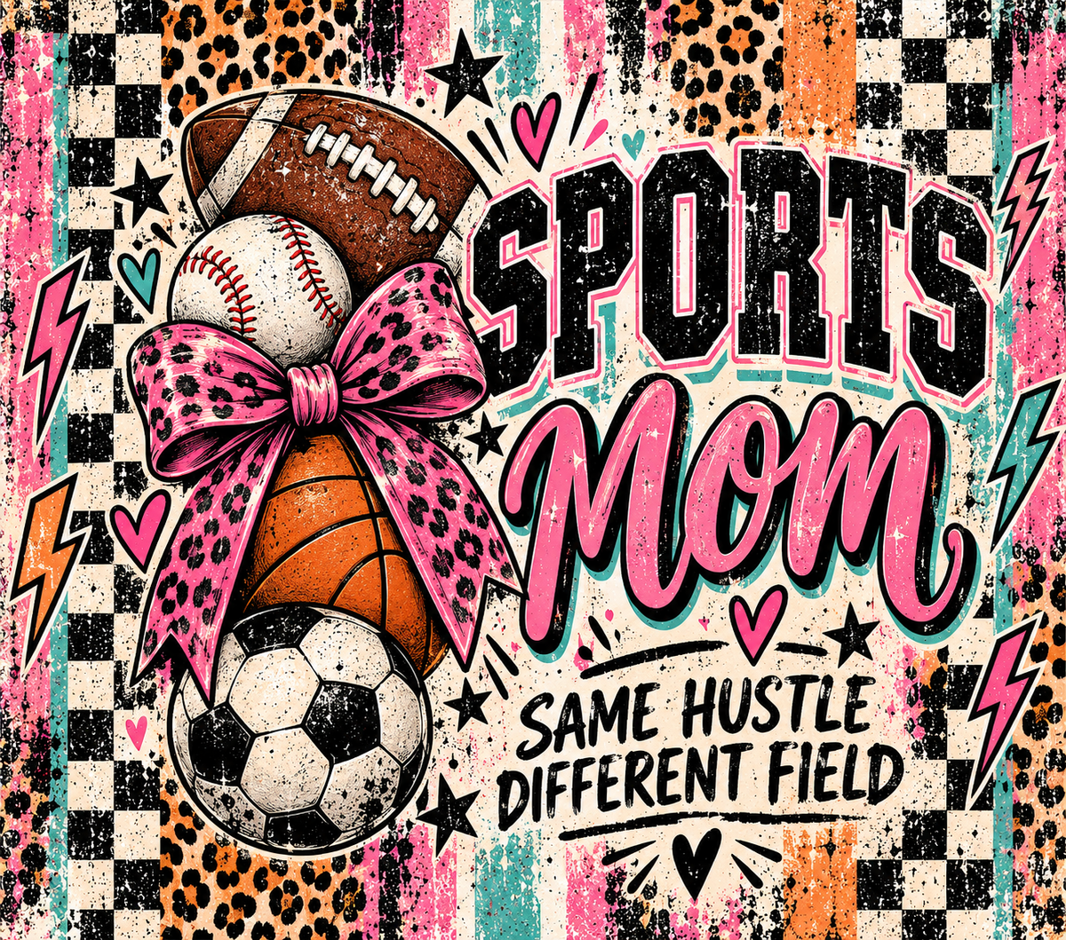 Same Hustle Different Field Sports Tumbler Wrap – Digital Download PNG