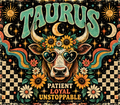 Taurus Zodiac Tumbler Wrap Sublimation Design – Digital Download PNG